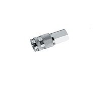 RECTUS STEEL COUPLER&lt;BR&gt;1/4&quot; NPT FEMALE SGL SHUT-OFF SOCKET